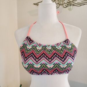 NWT Zumiez Trillium NWT neon print bikini top